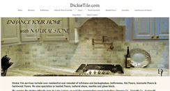 Desktop Screenshot of dickietile.com