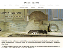 Tablet Screenshot of dickietile.com